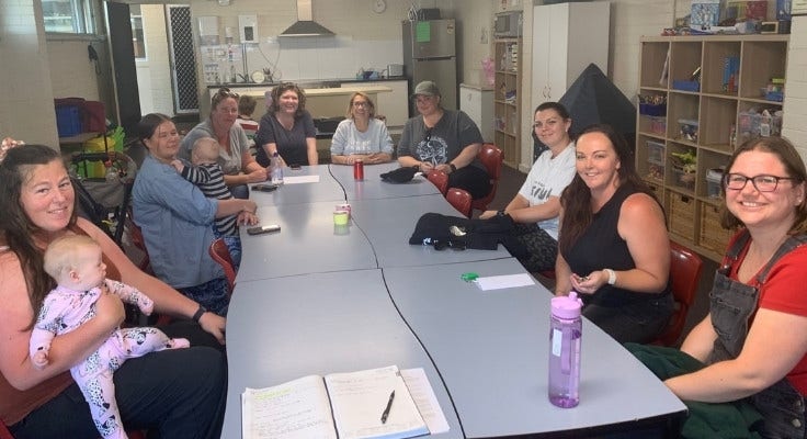 9 parents at P and C meeting