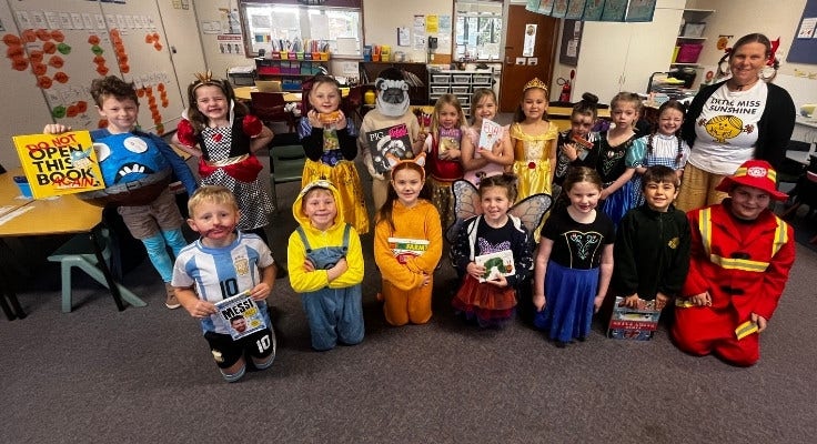 Class dressed up for book week